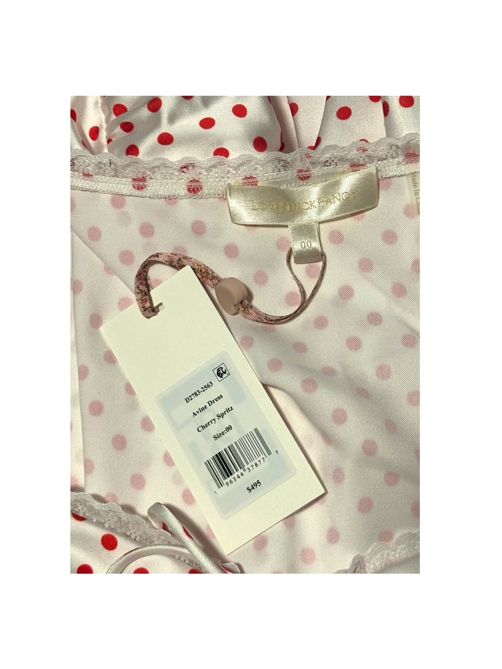 LoveShackFancy Avine Polka Dot Mini Dress - Picture 4 of 4
